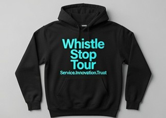 Whistle Stop Tour hoodie in black